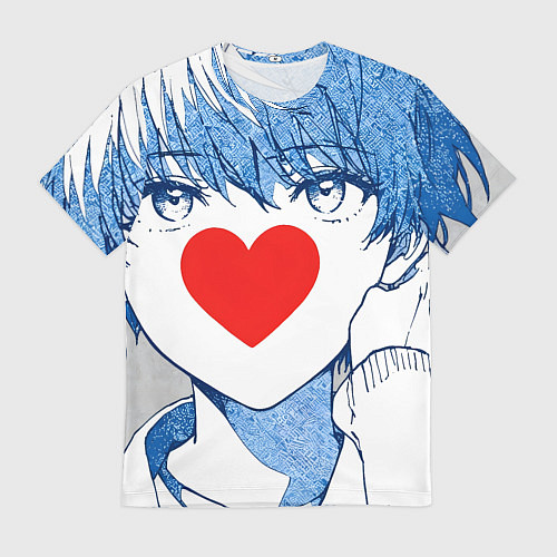 Мужская футболка Манга a boy love / 3D-принт – фото 1