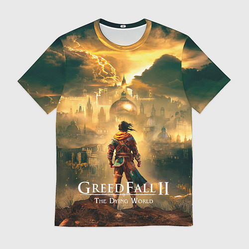 Мужская футболка Герой Greedfall 2 the dying world / 3D-принт – фото 1