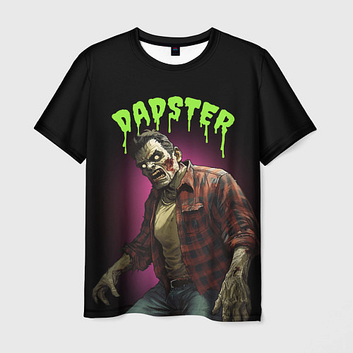 Мужская футболка Dadster - zombie - на хэллоуин / 3D-принт – фото 1