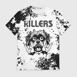 Футболка мужская The Killers - рок пес, цвет: 3D-принт