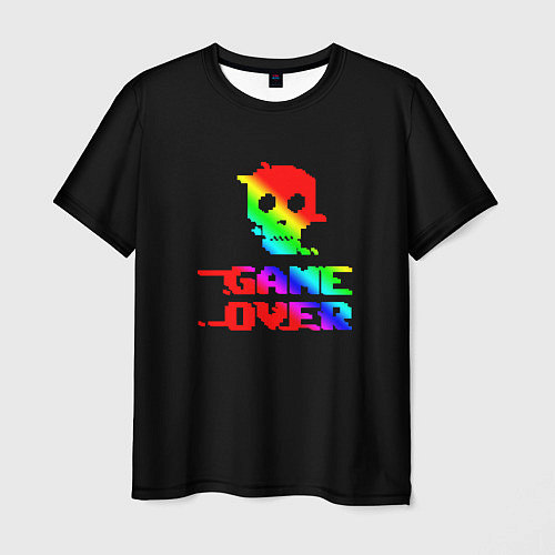 Мужская футболка Game over gradient / 3D-принт – фото 1