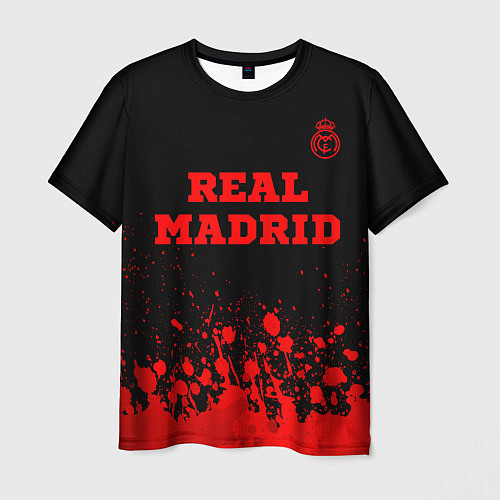 Мужская футболка Real Madrid - red gradient посередине / 3D-принт – фото 1