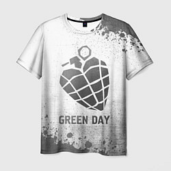 Футболка мужская Green Day - white gradient, цвет: 3D-принт