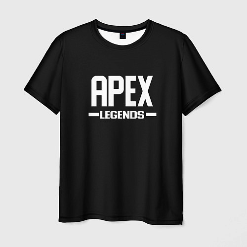 Мужская футболка Apex legends logo white / 3D-принт – фото 1