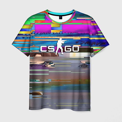 Мужская футболка CSGO текстура скин / 3D-принт – фото 1