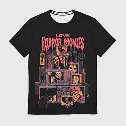 Футболка мужская Love horror movies, цвет: 3D-принт