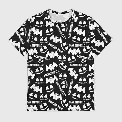 Мужская футболка Marshmello pattern music / 3D-принт – фото 1