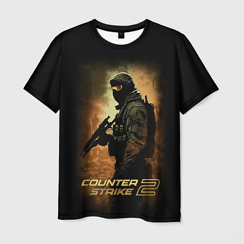 Мужская футболка Counter strike спецназовец / 3D-принт – фото 1