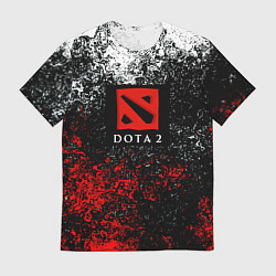 Футболка мужская Dota 2 брызги красок, цвет: 3D-принт
