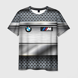 Мужская футболка BMW metal texture