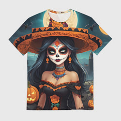 Мужская футболка Страшилки ведьмочка