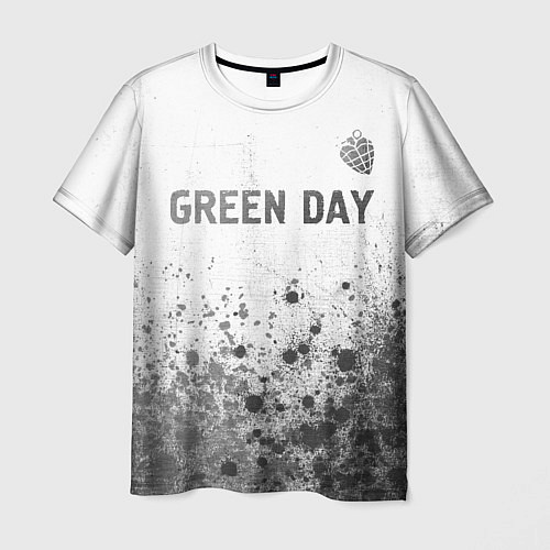 Мужская футболка Green Day - white gradient посередине / 3D-принт – фото 1