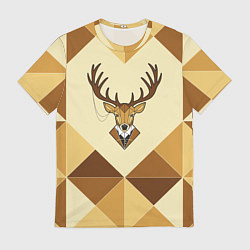 Футболка мужская Деловой олень, цвет: 3D-принт