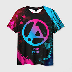 Футболка мужская Linkin Park 2024 - neon gradient, цвет: 3D-принт