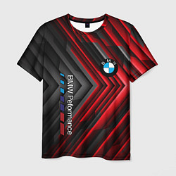 Футболка мужская BMW geometry stripes red, цвет: 3D-принт