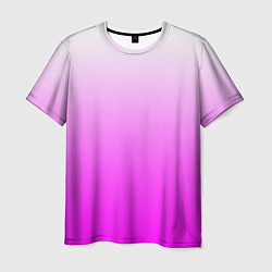 Футболка мужская Gradient color pink, цвет: 3D-принт