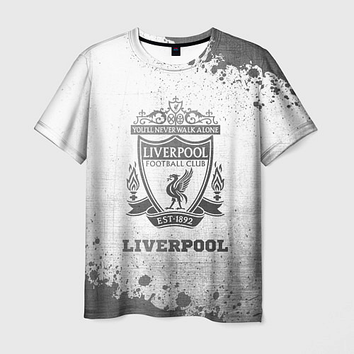 Мужская футболка Liverpool - white gradient / 3D-принт – фото 1