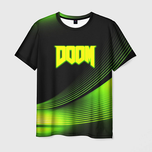 Мужская футболка Doom абстракция кислотная / 3D-принт – фото 1
