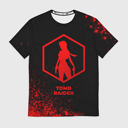 Футболка мужская Tomb Raider - red gradient, цвет: 3D-принт