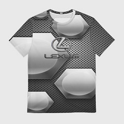 Футболка мужская Lexus карбон стиль, цвет: 3D-принт