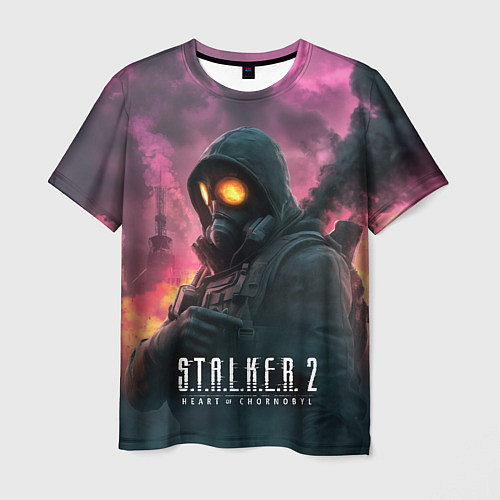 Мужская футболка Stalker 2 радиоактивный фон / 3D-принт – фото 1
