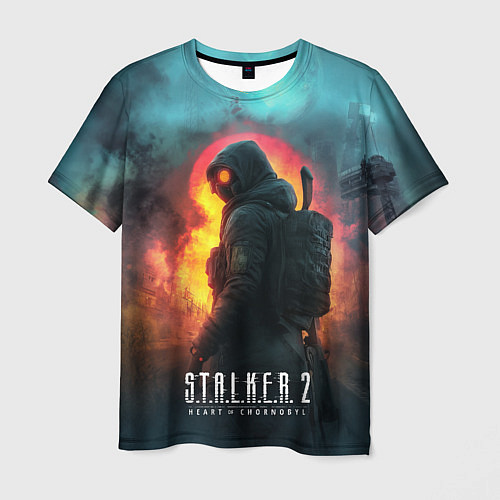 Мужская футболка Stalker 2 радиоактивный дым / 3D-принт – фото 1