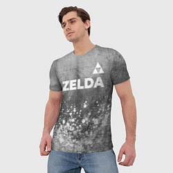 Футболка мужская Zelda - grey gradient посередине, цвет: 3D-принт — фото 2