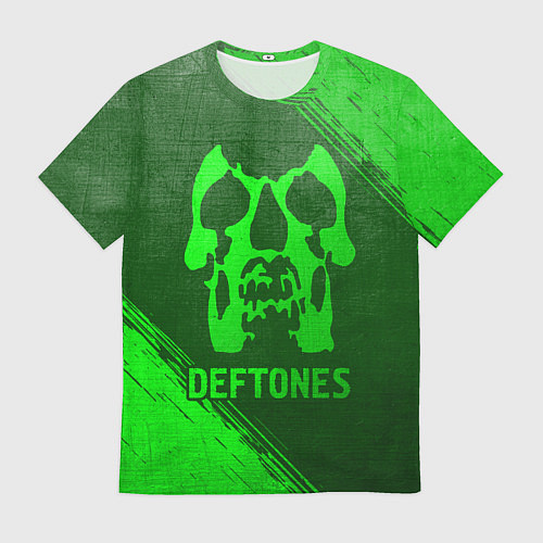 Мужская футболка Deftones - green gradient / 3D-принт – фото 1
