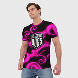 Футболка мужская Sleeping dogs japan gta dragon, цвет: 3D-принт — фото 2