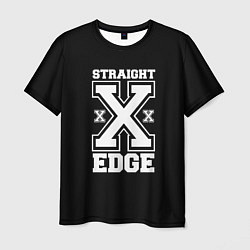 Футболка мужская Straight edge SXE, цвет: 3D-принт