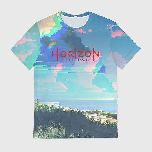 Мужская футболка Horizon: Zero Dawn game steel / 3D-принт – фото 1