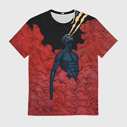 Футболка мужская Космический гигант демон, цвет: 3D-принт