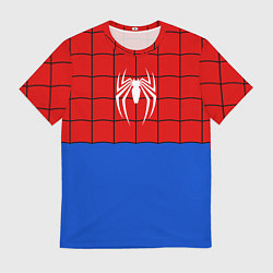 Футболка мужская Человек паук текстура костюма, цвет: 3D-принт