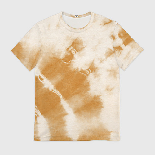 Мужская футболка Коричневый тай дай / 3D-принт – фото 1