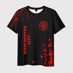 Футболка мужская Manchester City - red gradient вертикально, цвет: 3D-принт