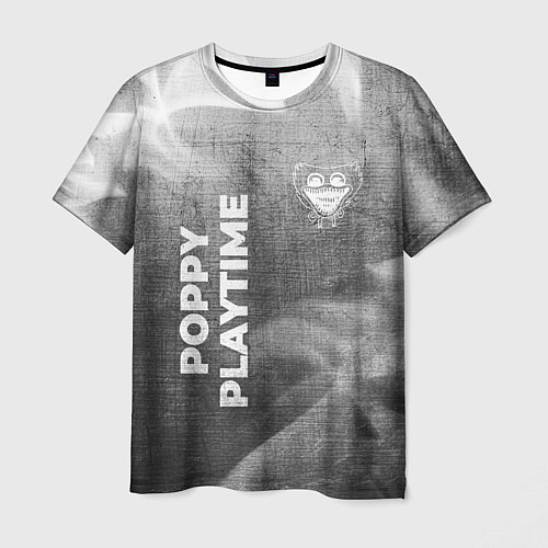Мужская футболка Poppy Playtime - grey gradient вертикально / 3D-принт – фото 1