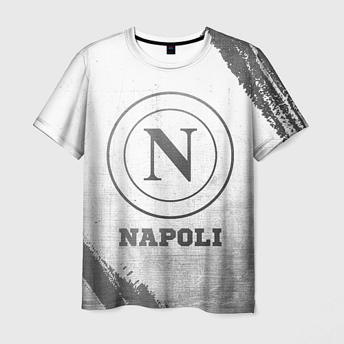 Мужская футболка Napoli - white gradient / 3D-принт – фото 1