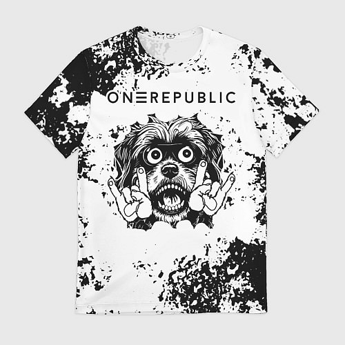 Мужская футболка OneRepublic - рок пес / 3D-принт – фото 1