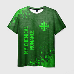 Футболка мужская My Chemical Romance - green gradient вертикально, цвет: 3D-принт