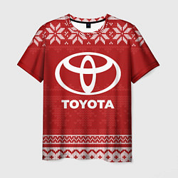 Футболка мужская Новогодний Toyota, цвет: 3D-принт
