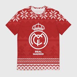 Футболка мужская Новогодний Real Madrid, цвет: 3D-принт
