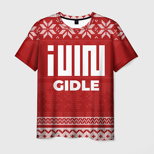 Мужская футболка Новогодний Gidle / 3D-принт – фото 1