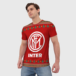 Футболка мужская Inter new year, цвет: 3D-принт — фото 2