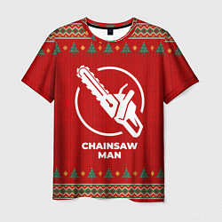 Футболка мужская Chainsaw Man new year, цвет: 3D-принт