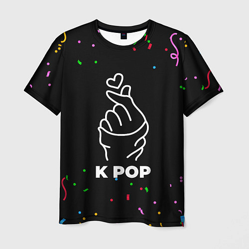 Мужская футболка K Pop конфети / 3D-принт – фото 1