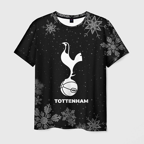 Мужская футболка Снежный Tottenham / 3D-принт – фото 1