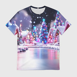 Мужская футболка Новогоднее настроение фонариков