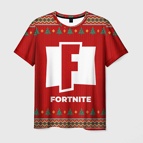 Мужская футболка Fortnite new year / 3D-принт – фото 1