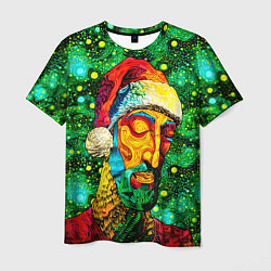 Футболка мужская Ded Moroz: pop-art-brut-nouveau pointillism, цвет: 3D-принт