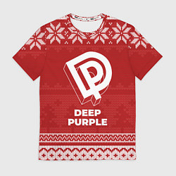 Футболка мужская Новогодний Deep Purple, цвет: 3D-принт